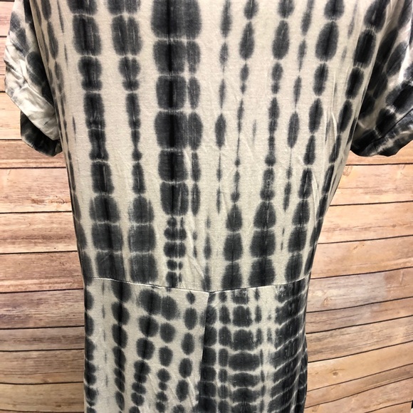 Flowy Boho Style Tie Dye Side Slit Maxi Dress - Picture 2 of 6